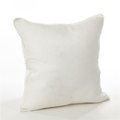 Saro Lifestyle SARO 15063.I20S 20 in. Square Pompom Design Pillow with Down Filled  Ivory 15063.I20S